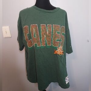 Vintage The Game Canes Miami Size X-Large T-Shirt